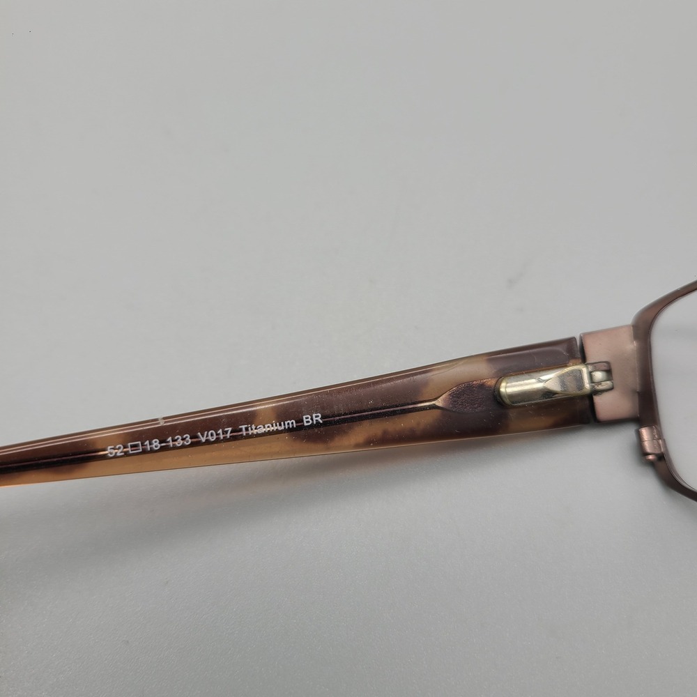 Vera Wang V017 Brown Titanium Rectangular Eyeglas… - image 7